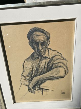 Dibujo enmarcado - Retrato