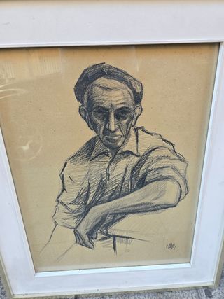 Dibujo enmarcado - Retrato
