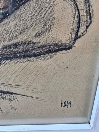 Dibujo enmarcado - Retrato