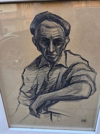 Dibujo enmarcado - Retrato