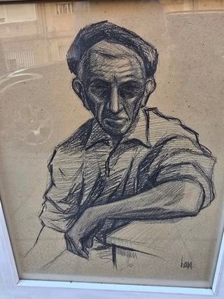Dibujo enmarcado - Retrato