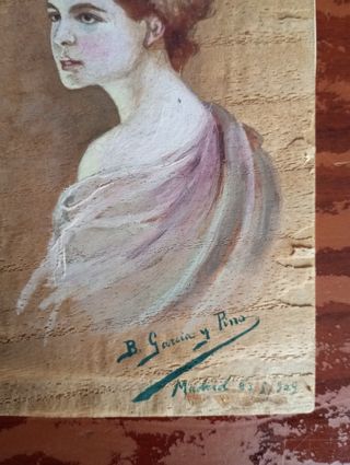 Retrato al óleo, B. García y Pino