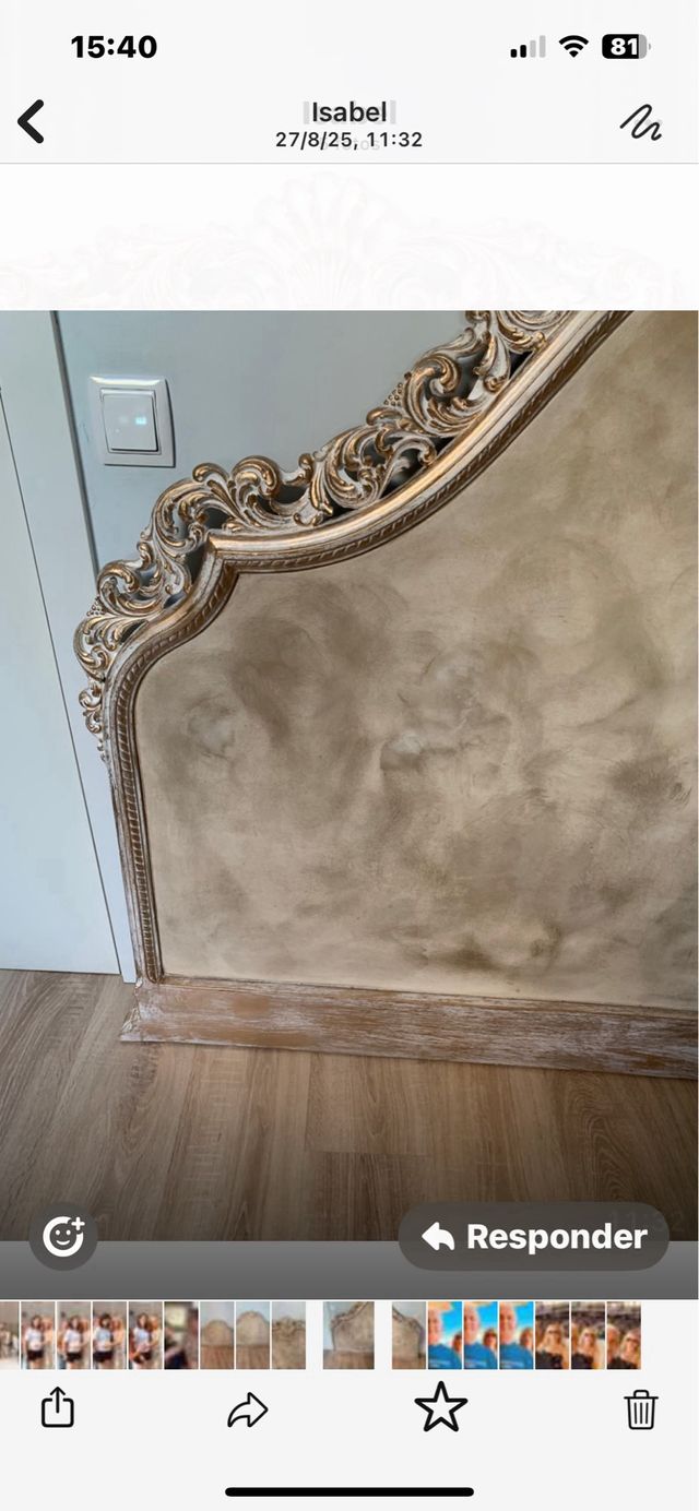 Cabezal cama estilo vintage