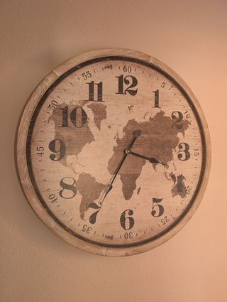 Reloj mapamundi 80cm