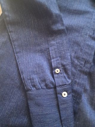 Camisa azul rayas finas - Impecable