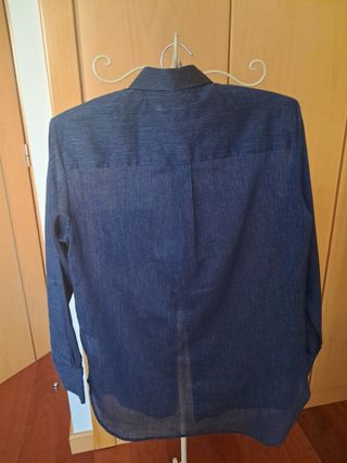 Camisa azul rayas finas - Impecable