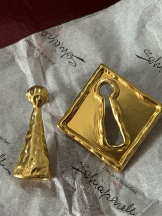 Schiaparelli - Pendientes dorados