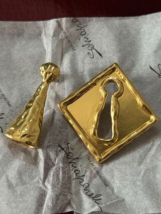 Schiaparelli - Pendientes dorados