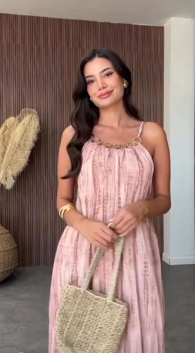 Vestido largo tie dye ZARA