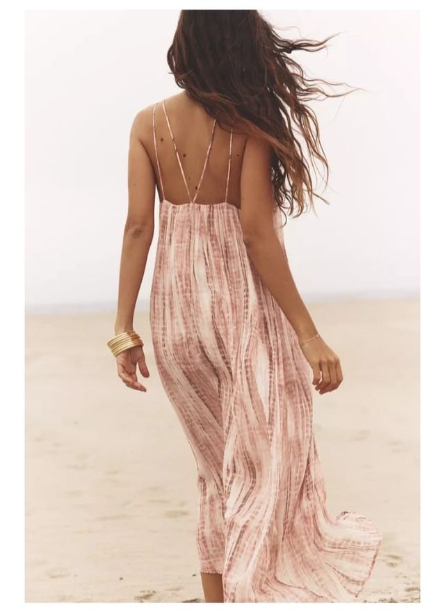 Vestido largo tie dye ZARA