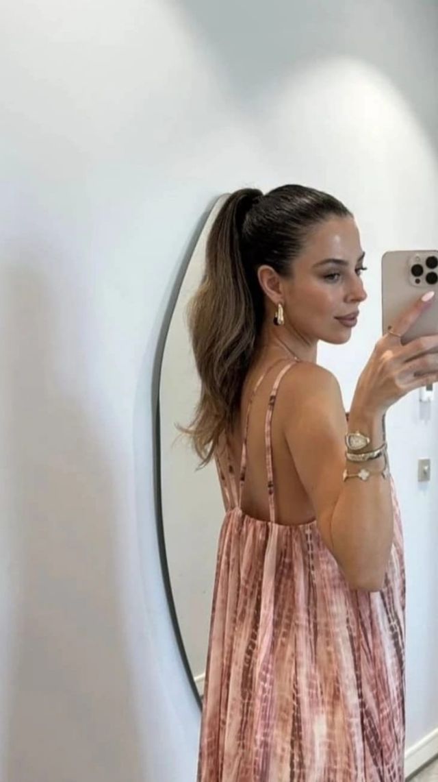 Vestido largo tie dye ZARA