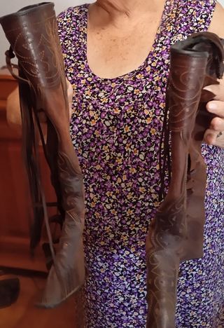 Polainas cuero montar caballo