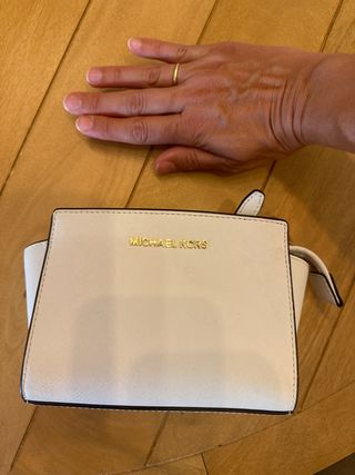 Bolso Michael Kors blanco mini