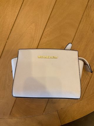 Bolso Michael Kors blanco mini