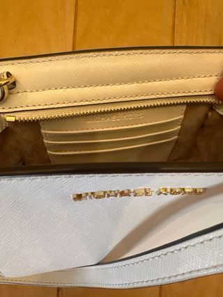 Bolso Michael Kors blanco mini