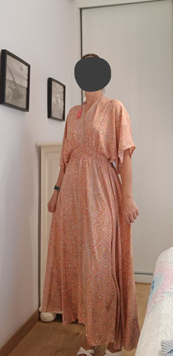 Vestido largo estampado verano