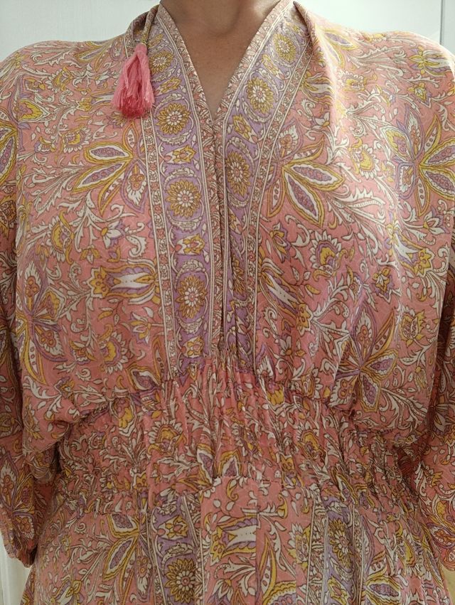 Vestido largo estampado verano