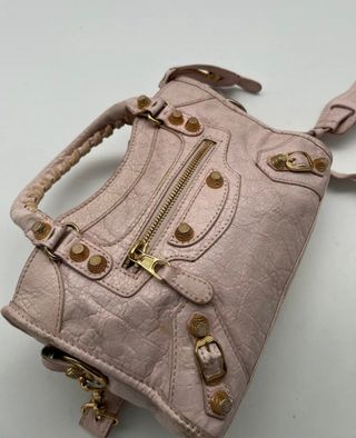 Mini Balenciaga City - Rosa