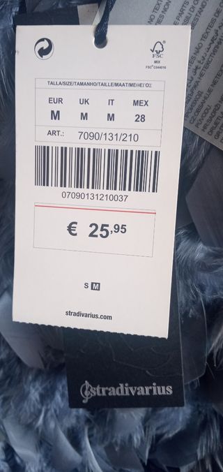 Minifalda plumas gris Stradivarius - T-M