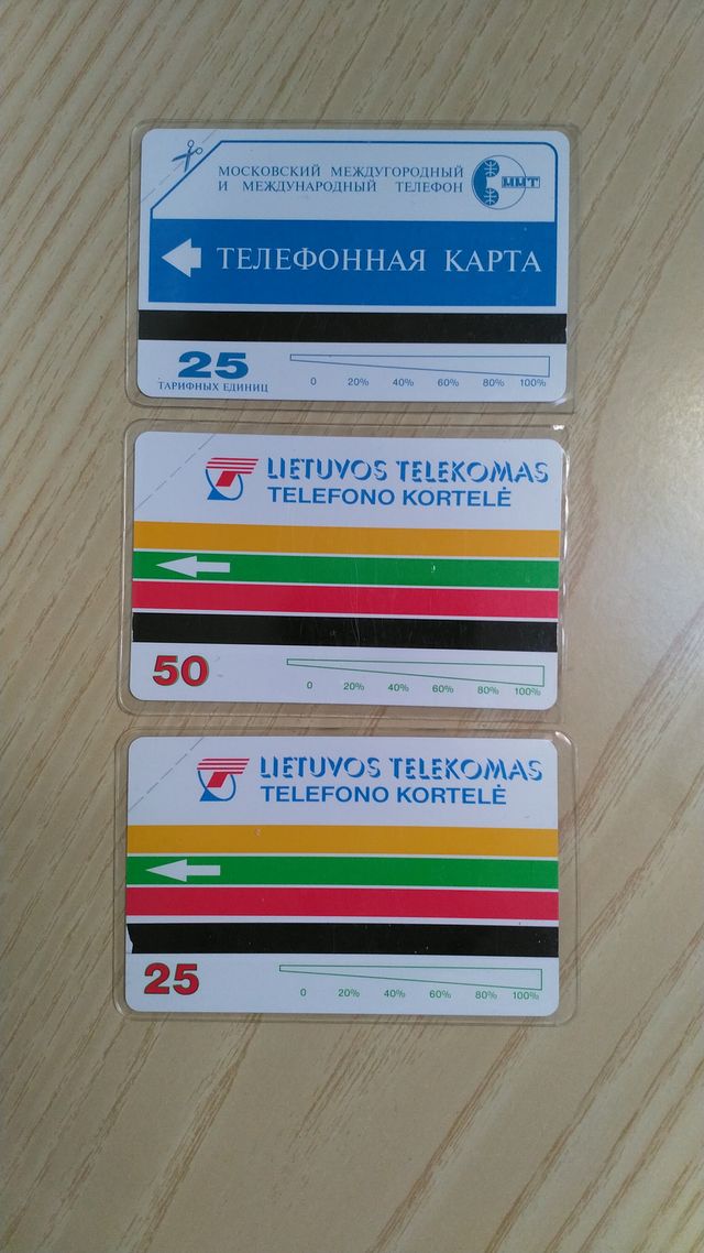 Carte TELEFONICHE INTERNAZIONALI RUSSIA LITUANIA