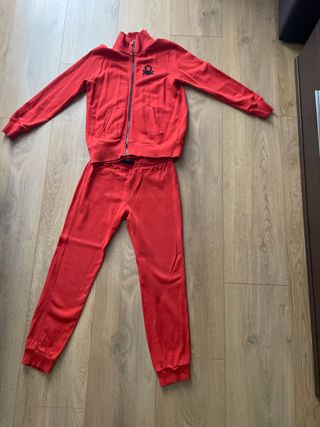 Chándal Benetton rojo niño 2XL 11-12años