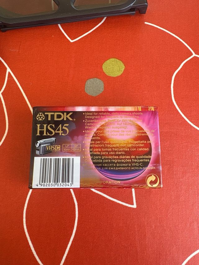 VHS TDK HS45 - Cinta VHS