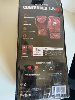 Guantes boxeo 12oz Venum - Rojo
