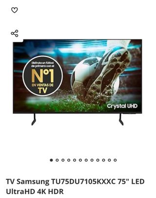 TV Samsung TU75DU7105 75" UltraHD 4K