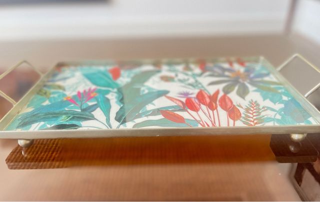 Bandeja rectangular multicolor