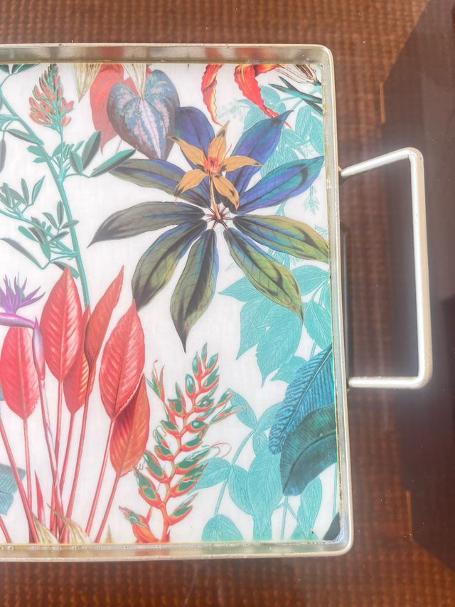 Bandeja rectangular multicolor