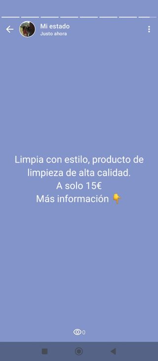 Producto limpieza alta calidad