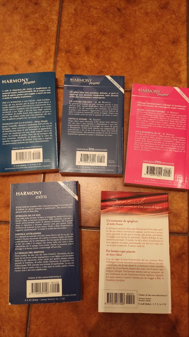 Set 5 libri Harmony Destiny e Collezione