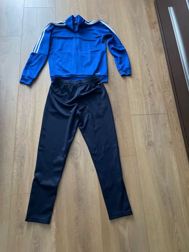 Chándal Adidas niño azul claro y oscuro 11-12 años