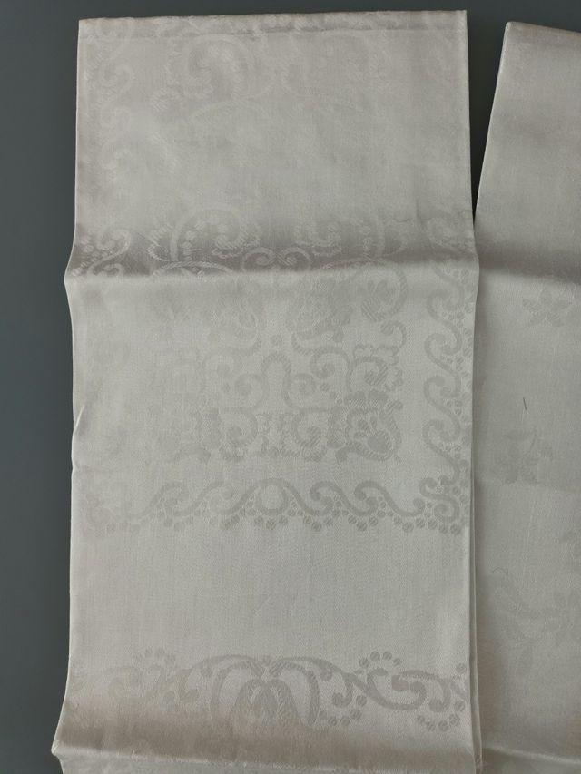 Asciugamani lino bianco e ecrù - nuovi