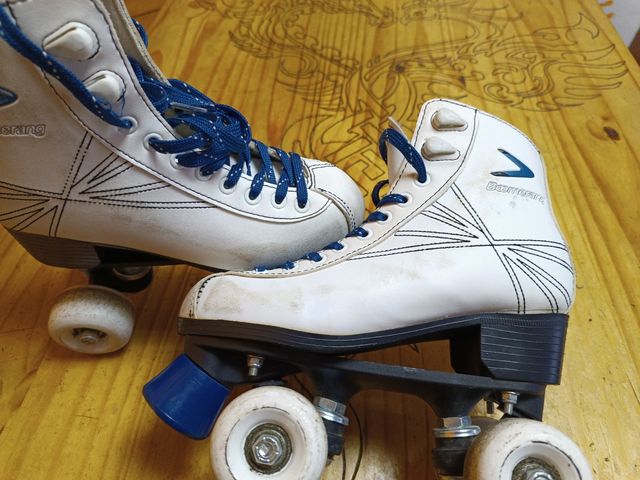 Patines Boomerang: Botines blancos
