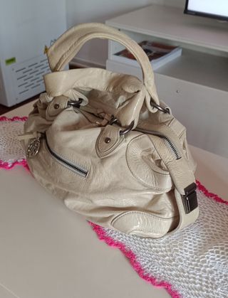 Bolso beige mujer