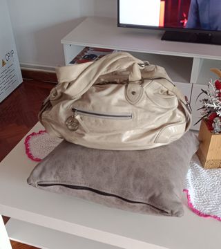 Bolso beige mujer
