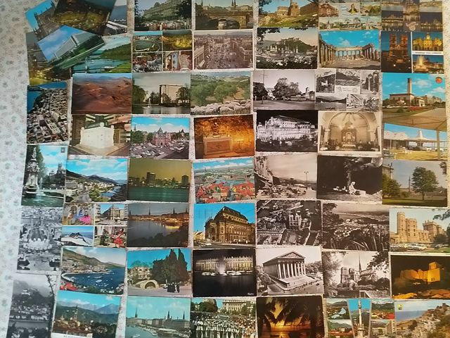 56 cartoline PAESAGGISTICHE ESTERO ANNI 1952-1979