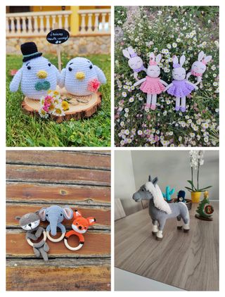 Amigururumis, sonajeros, petos y más hechos a mano
