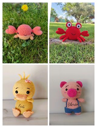 Amigururumis, sonajeros, petos y más hechos a mano