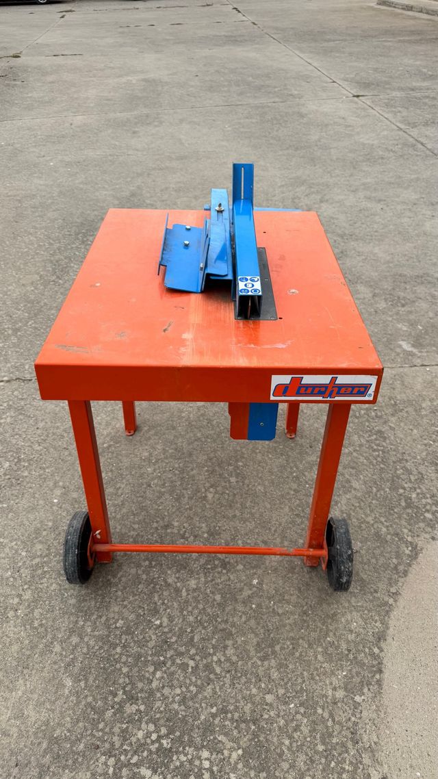 Mesa tronzadora madera durher