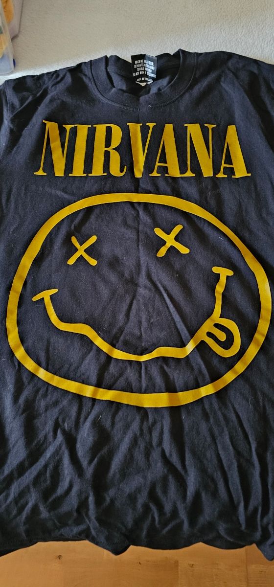 Camiseta Nirvana Smiley - Talla L