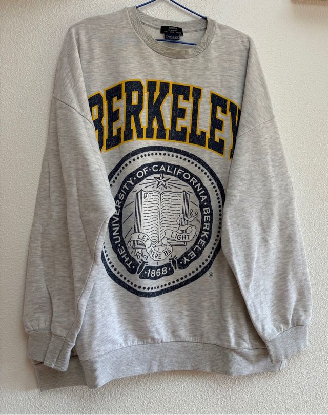 Sudadera Berkeley Bershka Gris