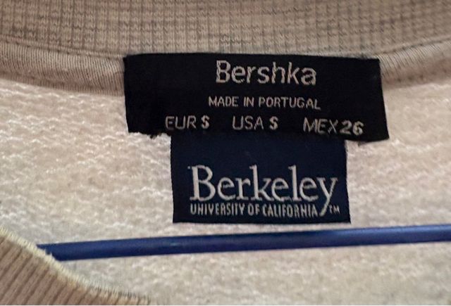 Sudadera Berkeley Bershka Gris