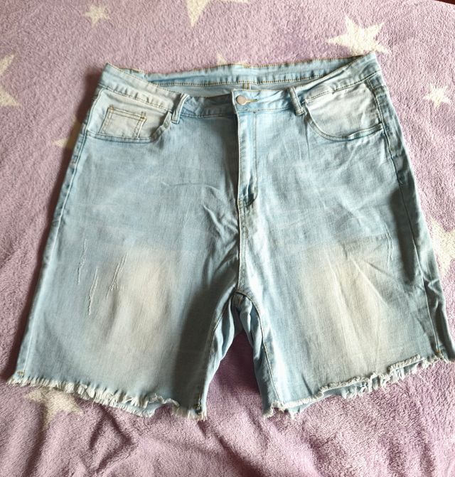 Shorts vaqueros azules claros