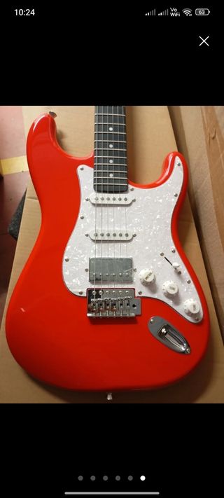 Pack guitarra eléctrica + funda + amplificador 