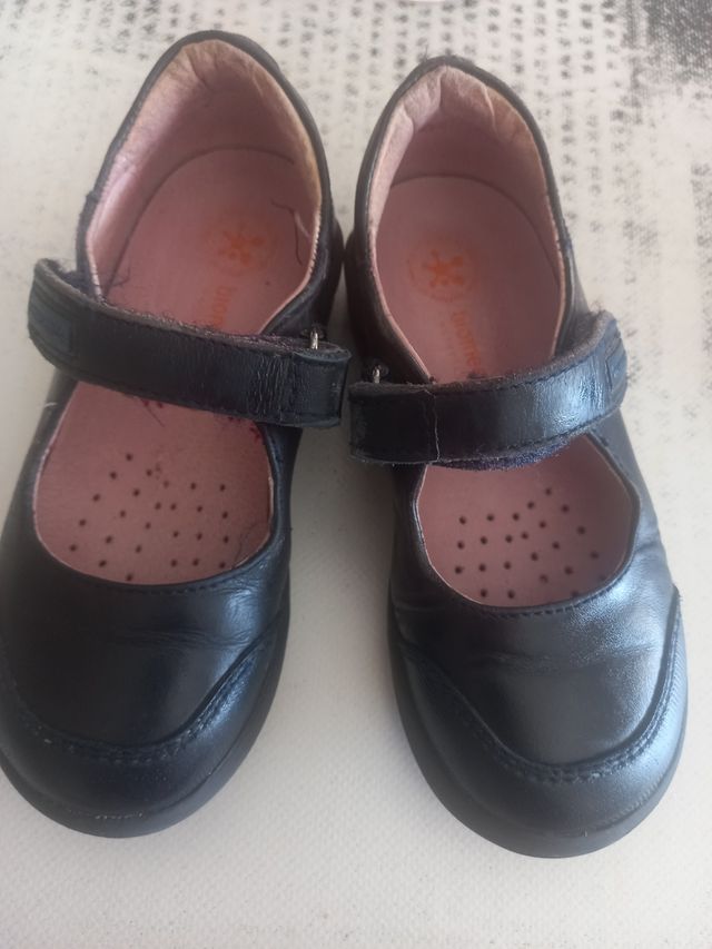 Zapatos niña piel negros n 25