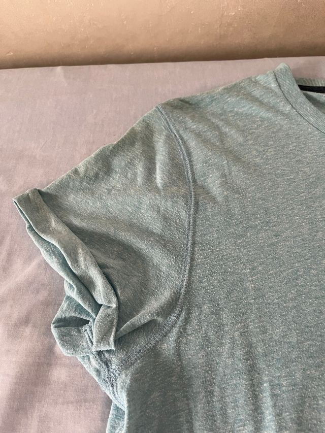 Camiseta Hollister L - Verde azulado