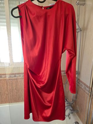Vestido rojo Zara - Talla S