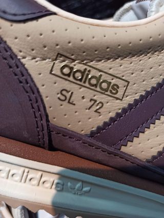 Adidas SL72 RS Marrón Retro y cuero perforado